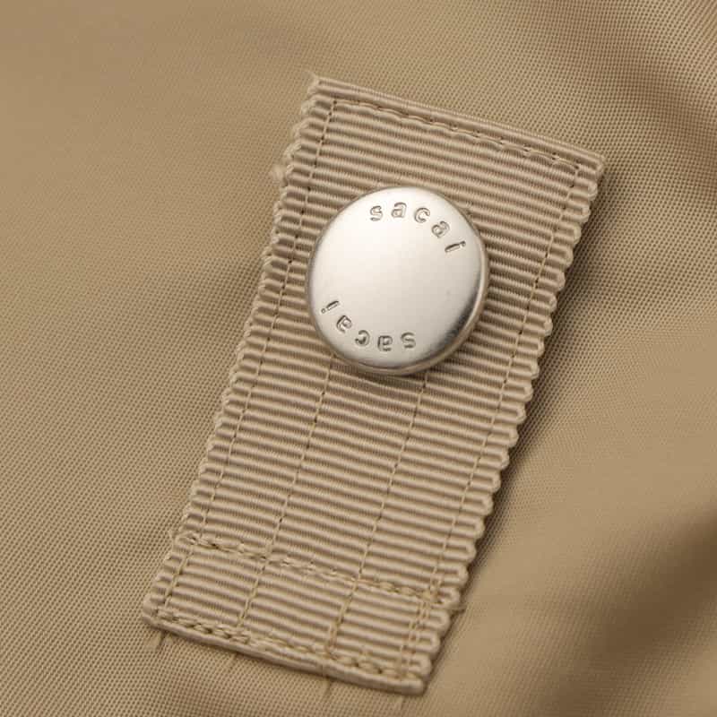 SACAI SACAI＜サカイ＞ハーフスリーブ ナイロンツイルブルゾン BEIGE