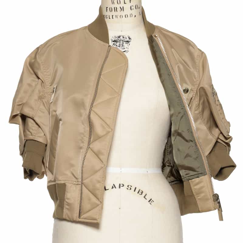 SACAI SACAI＜サカイ＞ハーフスリーブ ナイロンツイルブルゾン BEIGE