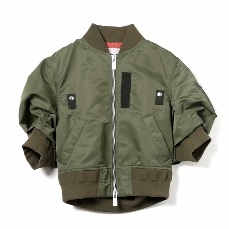 SACAI SACAI＜サカイ＞ハーフスリーブ ナイロンツイルブルゾン KHAKI