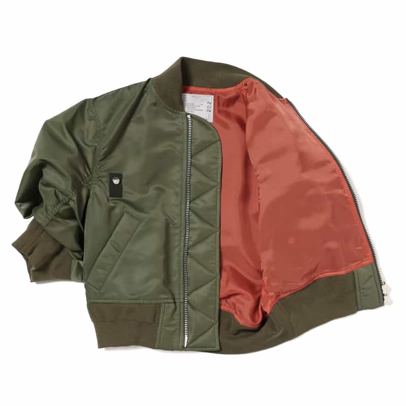 SACAI SACAI＜サカイ＞ハーフスリーブ ナイロンツイルブルゾン KHAKI