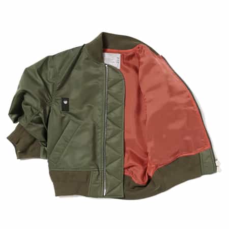 国内発送【sacai】ハーフスリーブ ナイロンツイルブルゾン SACAI＜サカイ＞ハーフスリーブ ナイロンツイルブルゾン
