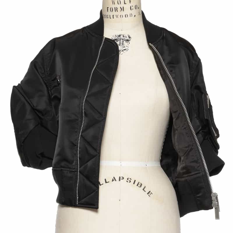 SACAI SACAI＜サカイ＞ハーフスリーブ ナイロンツイルブルゾン BLACK