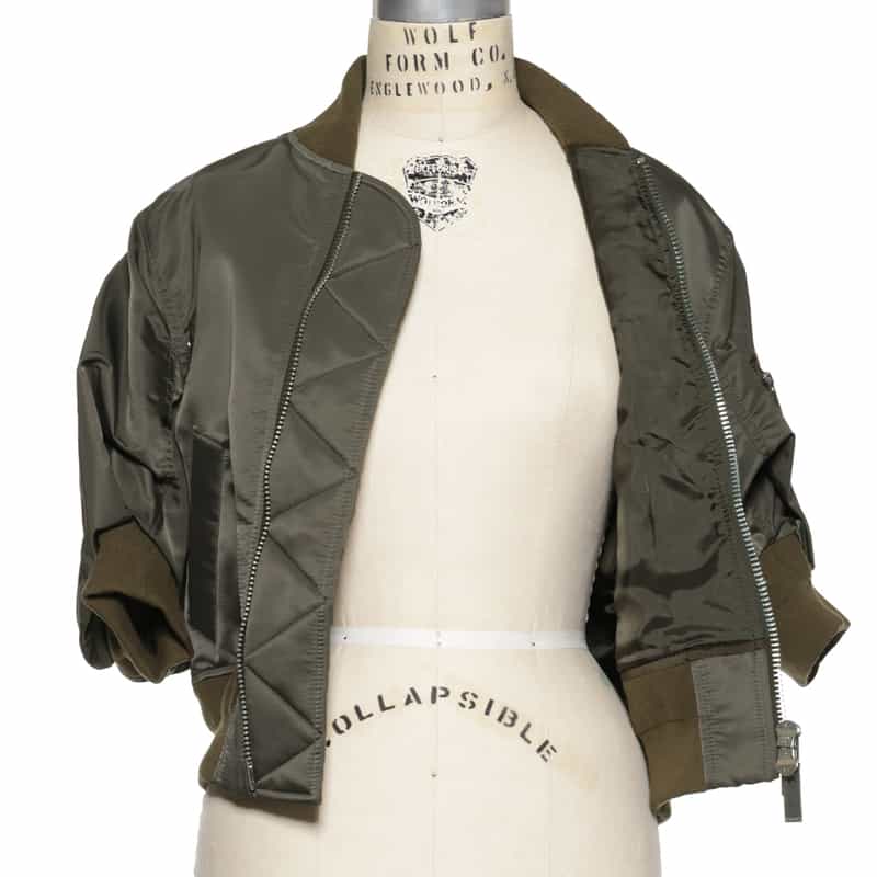 SACAI SACAI＜サカイ＞ハーフスリーブ ナイロンツイルブルゾン TAUPE