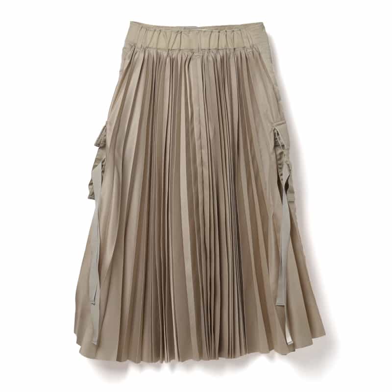 SACAI SACAI＜サカイ＞ スリット入りスカート BEIGE