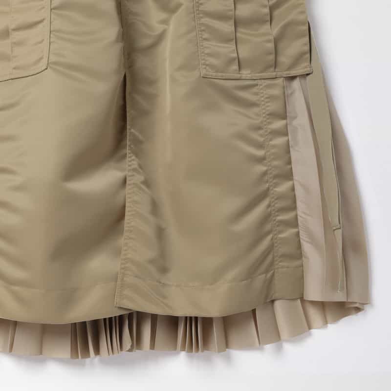 SACAI SACAI＜サカイ＞ スリット入りスカート BEIGE