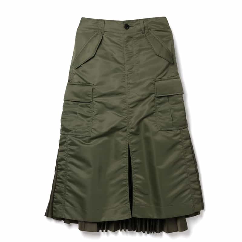 バックプリーツ デニムスカート（2240352）｜SACAI(サカイ