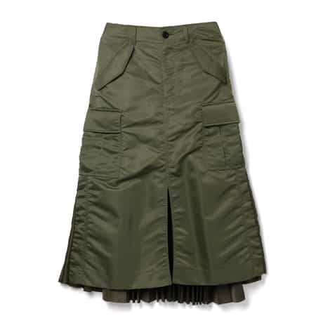 ナイロンツイル プリーツスカート（2244782）｜SACAI(サカイ