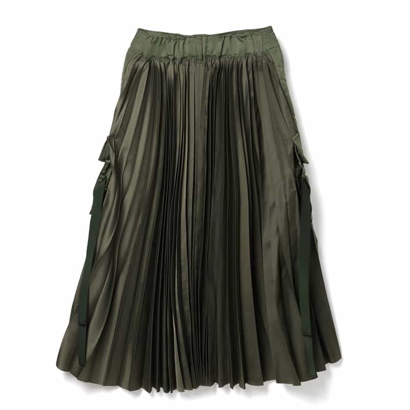 SACAI SACAI＜サカイ＞ スリット入りスカート KHAKI