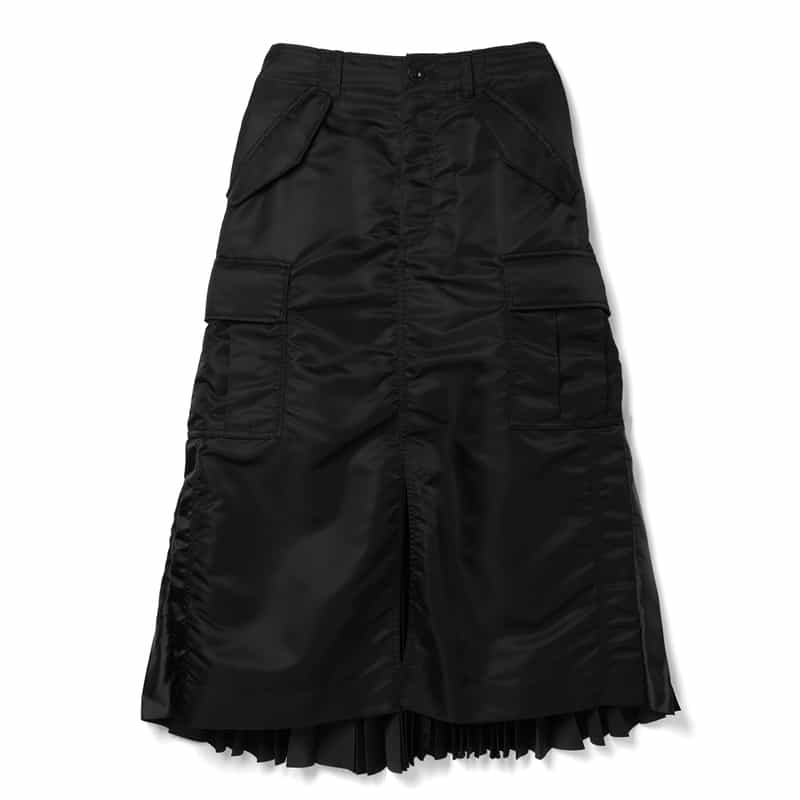 ナイロンツイル プリーツスカート（2244782）｜SACAI(サカイ