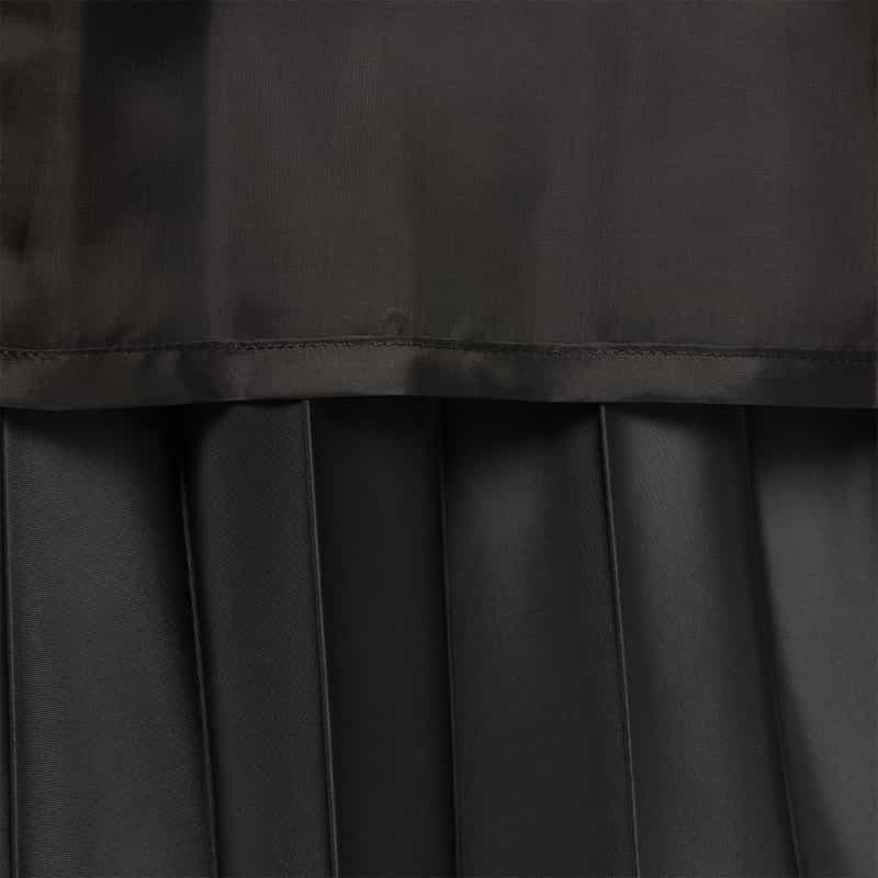 SACAI ナイロンツイル プリーツスカート BLACK