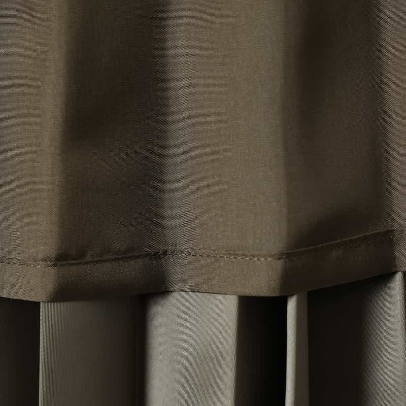 SACAI ナイロンツイル プリーツスカート TAUPE