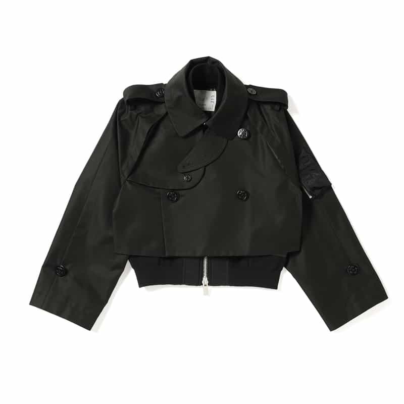 SACAI SACAI＜サカイ＞コンビネーション ショートブルゾン BLACK