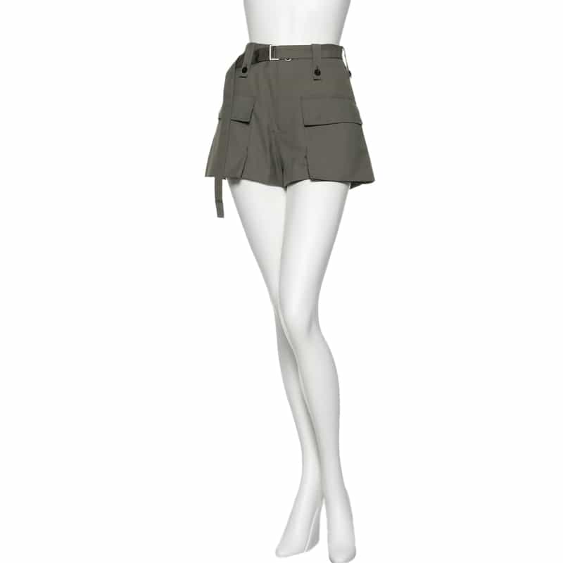 SACAI スーチングショートパンツ GRAY