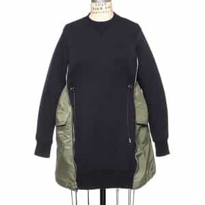 国内発送【sacai】コンビネーション スエットドレス コンビネーション スエットドレス（2244787）｜SACAI(サカイ