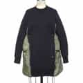 SACAI＜サカイ＞コンビネーション スウェットドレス