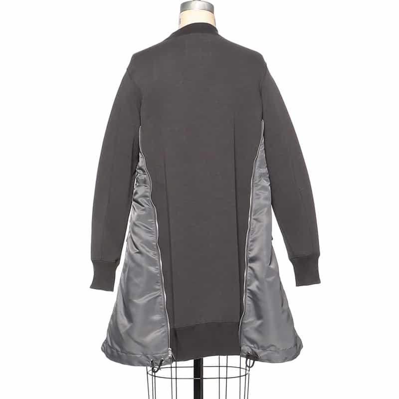 SACAI SACAI＜サカイ＞コンビネーション スウェットドレス GRAY