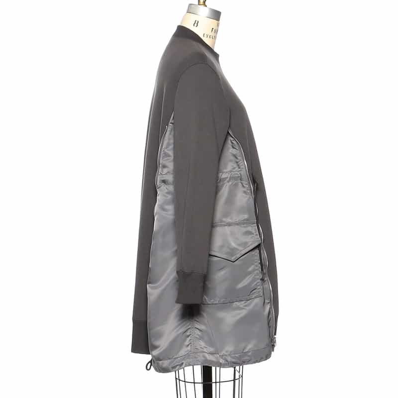 SACAI SACAI＜サカイ＞コンビネーション スウェットドレス GRAY