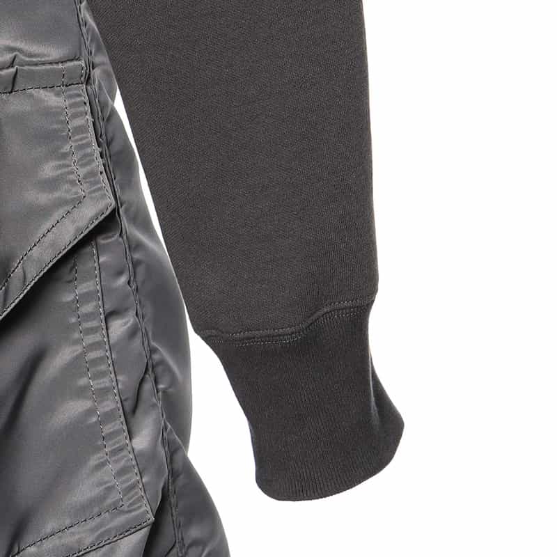 SACAI SACAI＜サカイ＞コンビネーション スウェットドレス GRAY