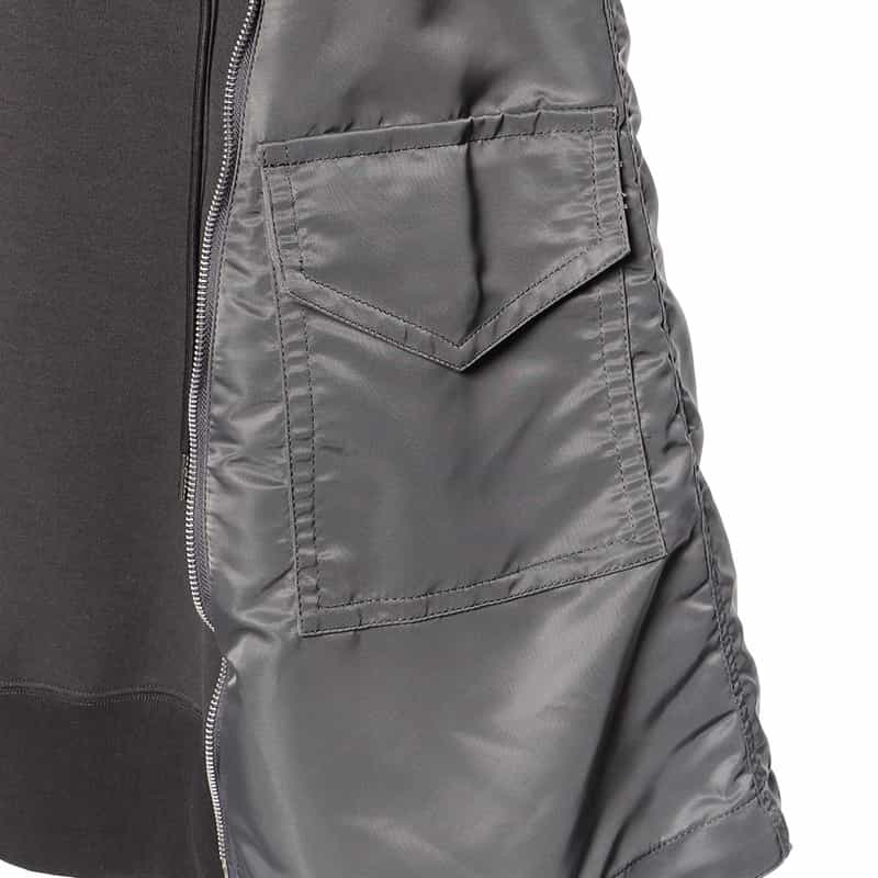 SACAI SACAI＜サカイ＞コンビネーション スウェットドレス GRAY