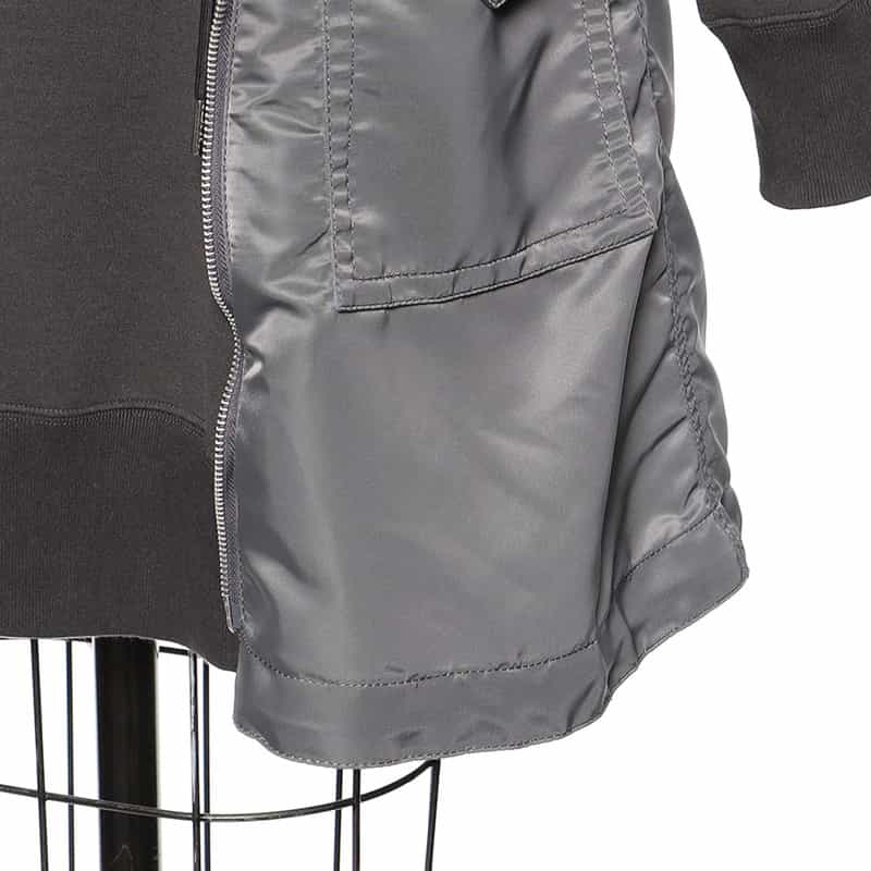 SACAI SACAI＜サカイ＞コンビネーション スウェットドレス GRAY