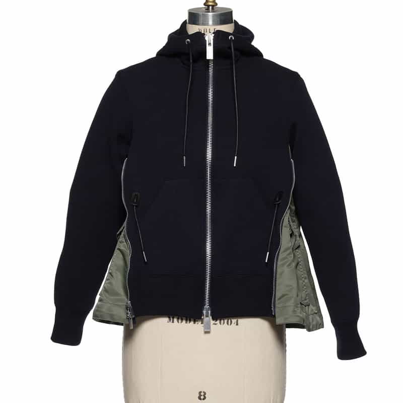 SACAI SACAI＜サカイ＞コンビネーション ジップアップブルゾン NAVY