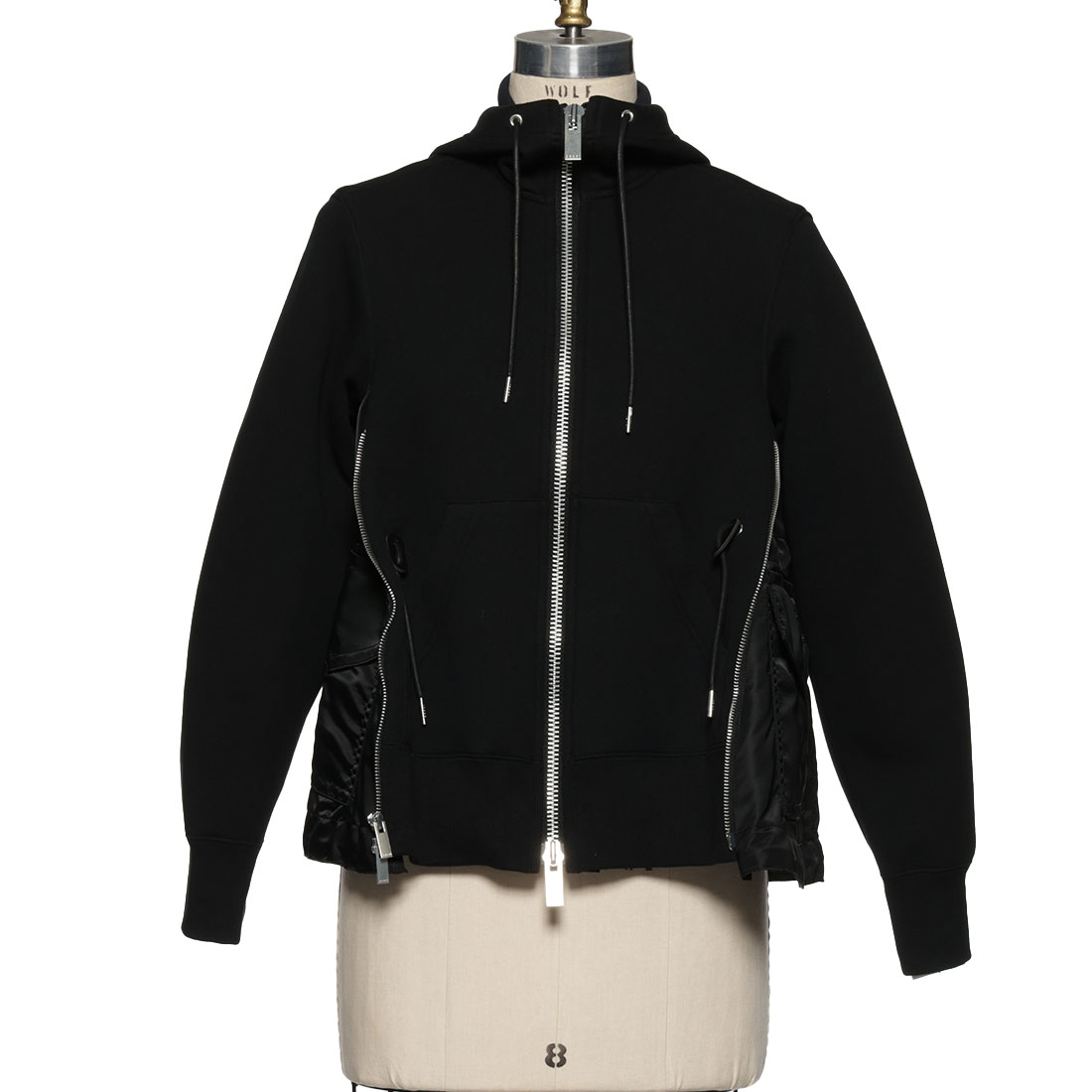 SACAI＜サカイ＞コンビネーション ジップアップブルゾン