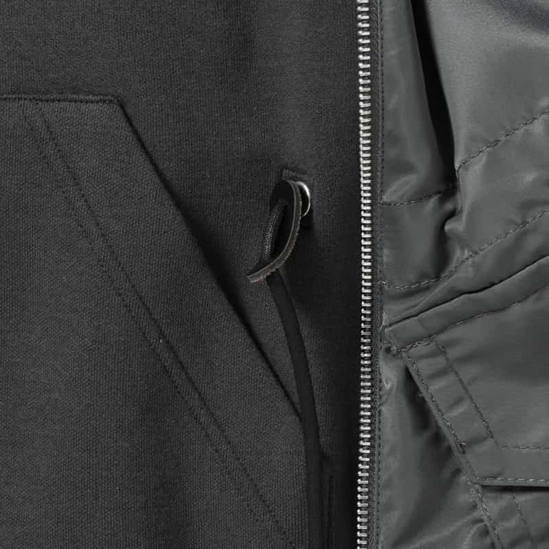 SACAI SACAI＜サカイ＞コンビネーション ジップアップブルゾン DARK GRAY