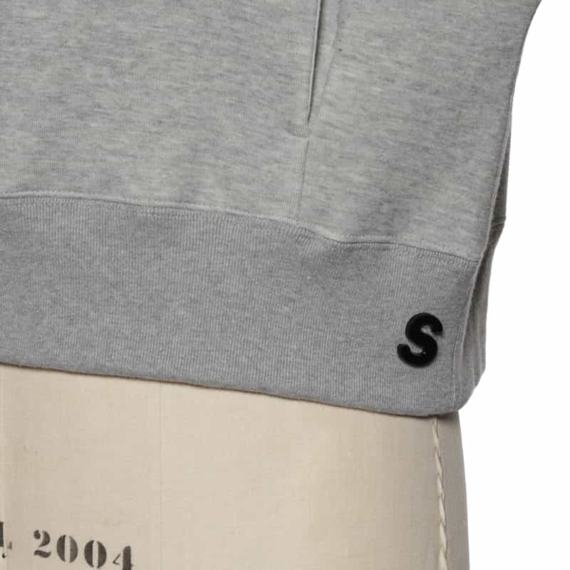 SACAI SACAI＜サカイ＞ジップアップ スウェットプルオーバー LT GRAY