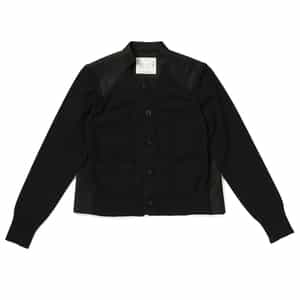 SACAI<サカイ>コンビネーション バックプリーツVネックニットカーディガン