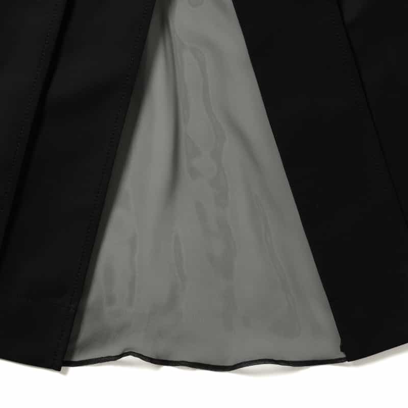 SACAI SACAI<サカイ>コンビネーション バックプリーツVネックニットカーディガン BLACK