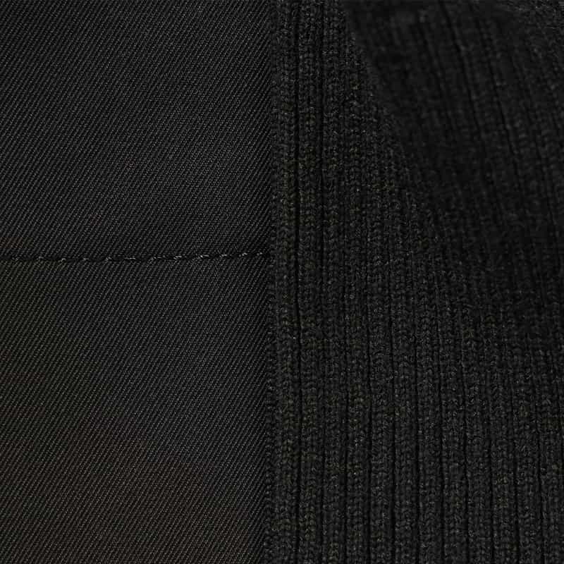 SACAI SACAI<サカイ>コンビネーション バックプリーツVネックニットカーディガン BLACK