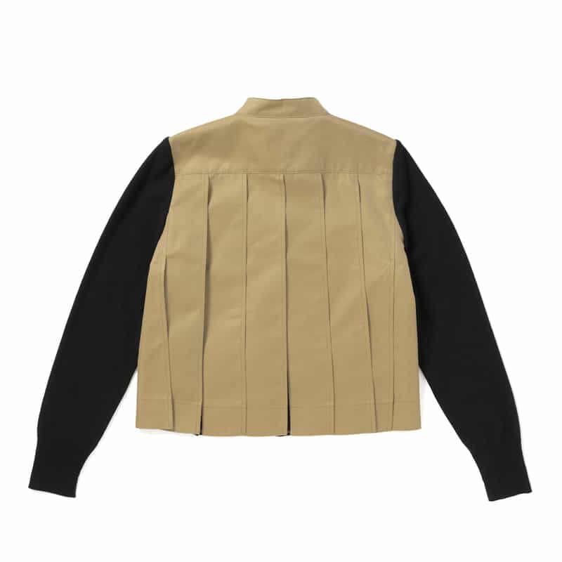 SACAI SACAI<サカイ>コンビネーション バックプリーツVネックニットカーディガン MULTI COLOR