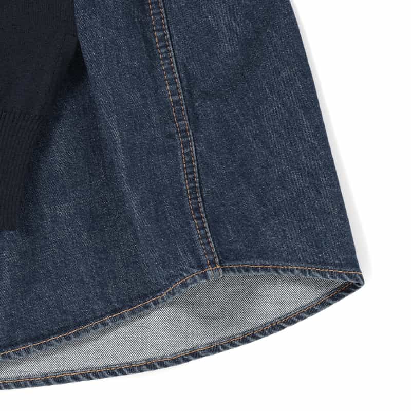 SACAI SACAI＜サカイ＞コンビネーション ニットプルオーバー BLUE