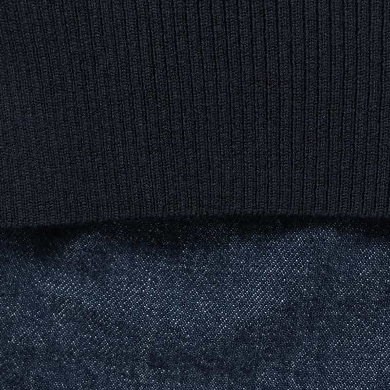 SACAI SACAI＜サカイ＞コンビネーション ニットプルオーバー BLUE