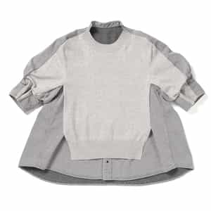 コンビネーション ニットプルオーバー（2244794）｜SACAI(サカイ