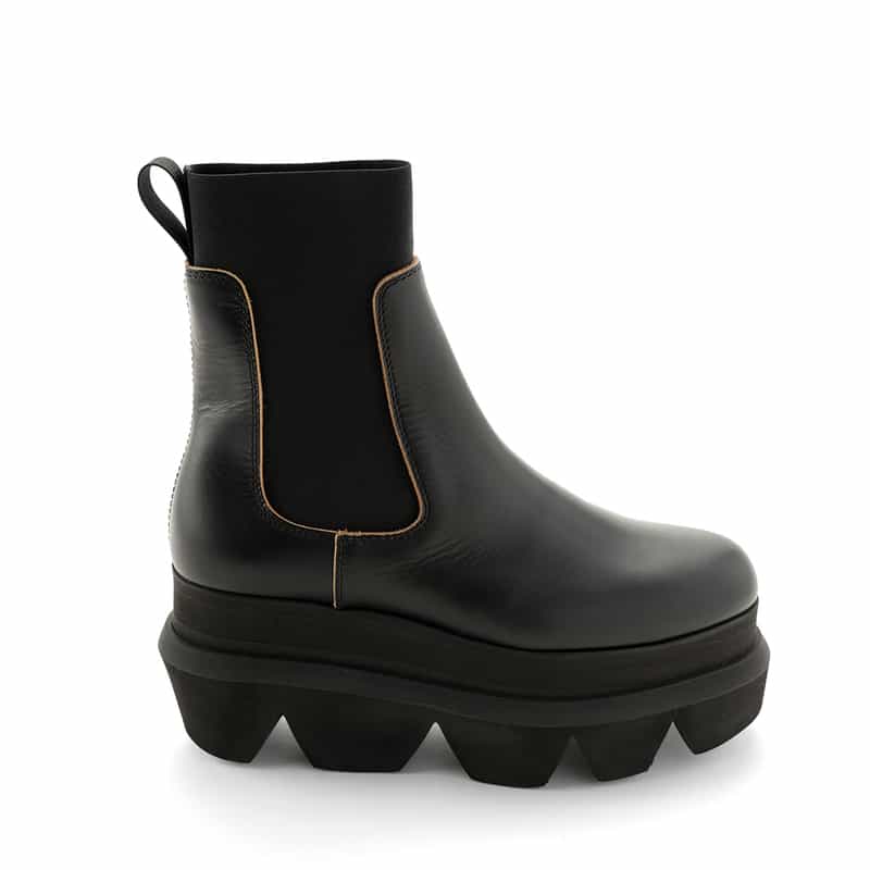 SACAI SACAI＜サカイ＞ボリュームチェルシーブーツ"CHELSEA BOOTS" BLACK