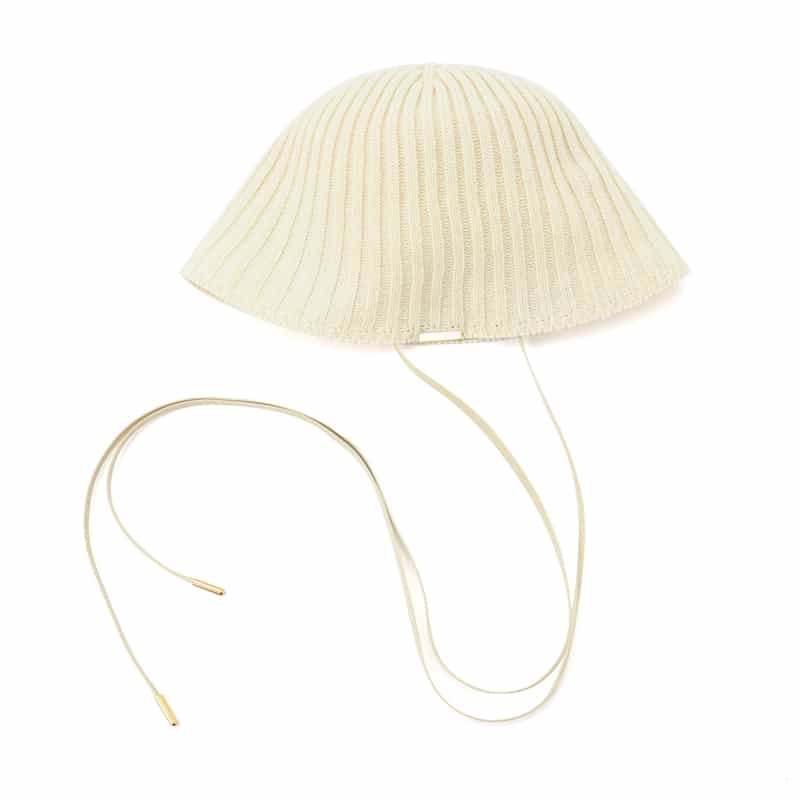 ENTWURFEIN ENTWURFEIN＜エントワフェイン＞ ウールニットキャップ “FILLIP.L“ IVORY