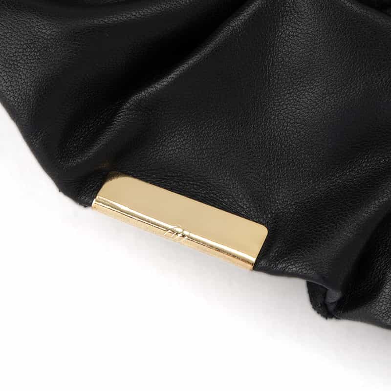 ENTWURFEIN ENTWURFEIN＜エントワフェイン＞ 異素材コンビネーション シュシュ BLACK