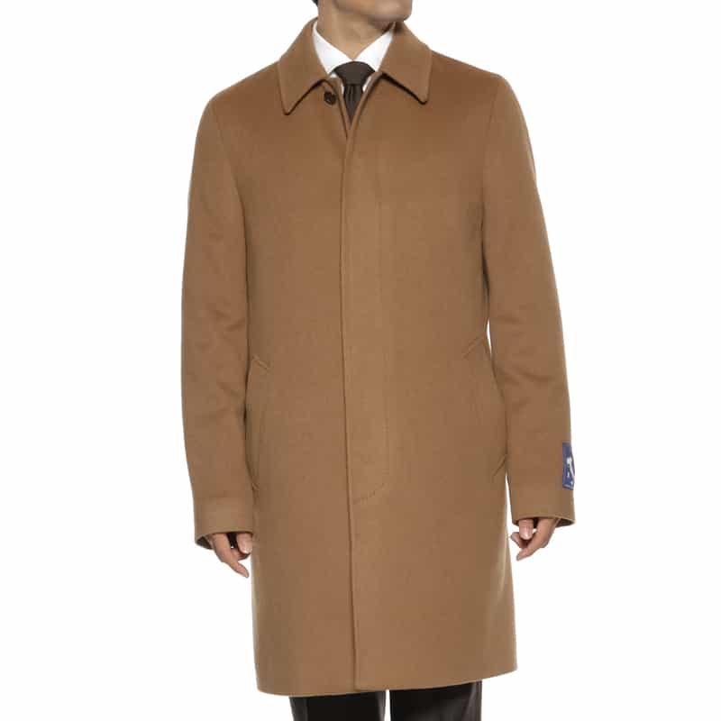BARNEYS NEW YORK カシミヤ ステンカラーコート CAMEL