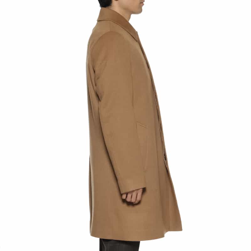 BARNEYS NEW YORK カシミヤ ステンカラーコート CAMEL