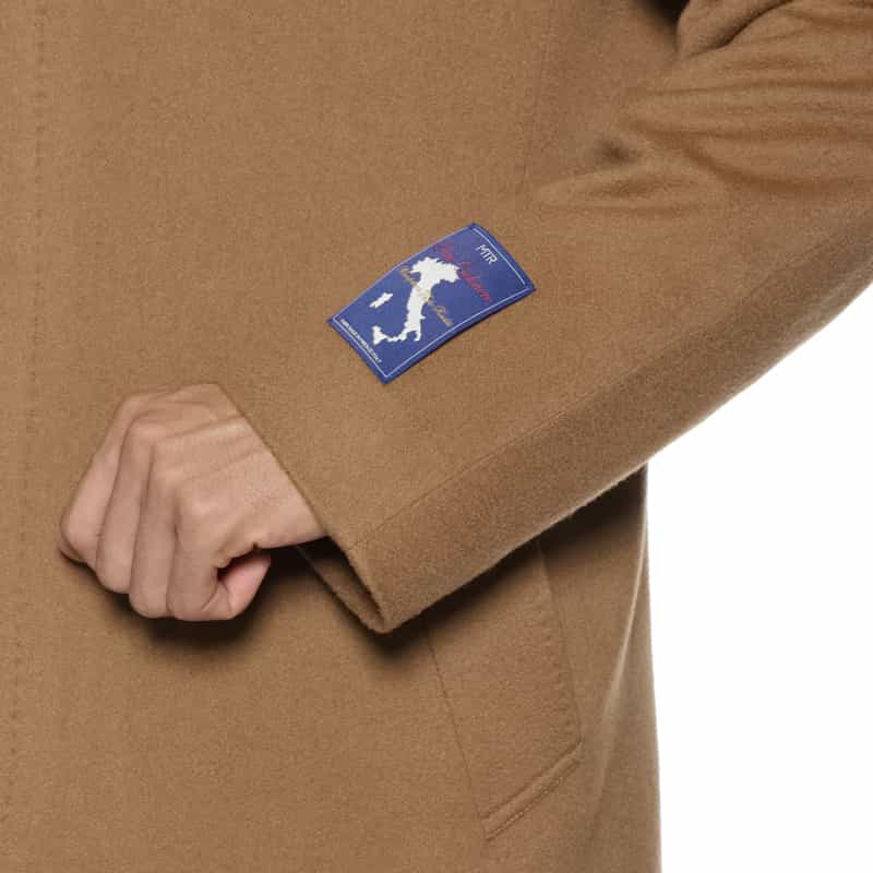 BARNEYS NEW YORK カシミヤ ステンカラーコート CAMEL