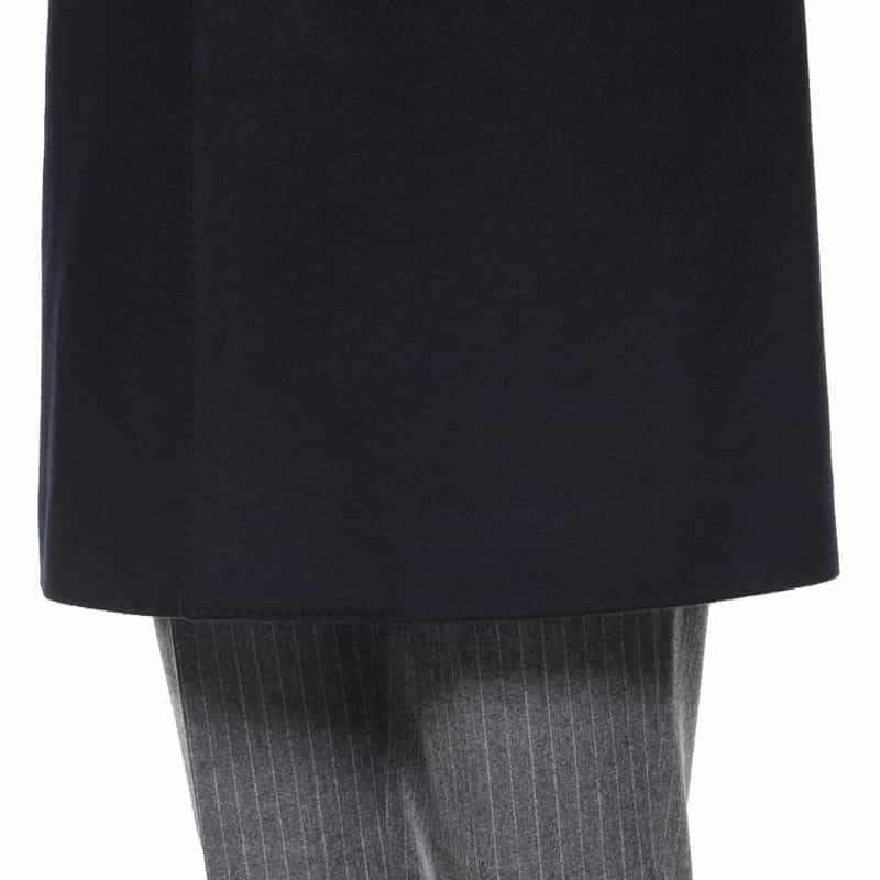 BARNEYS NEW YORK カシミヤ チェスターコート NAVY