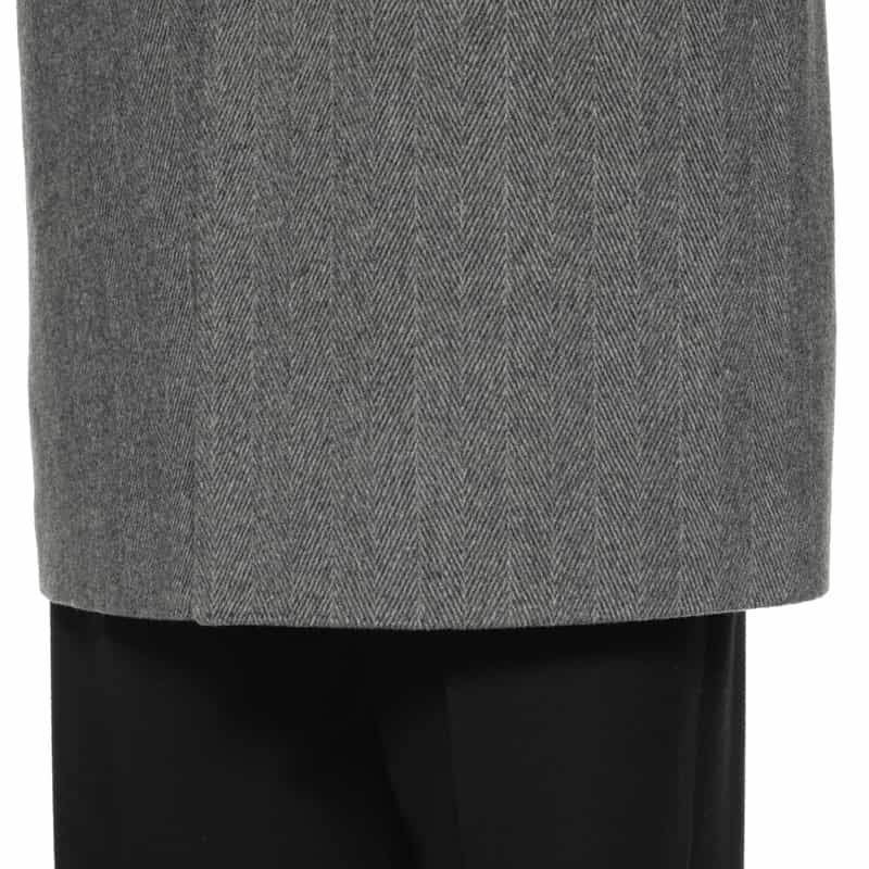 BARNEYS NEW YORK カシミヤ ヘリンボーン柄チェスターコート GRAY