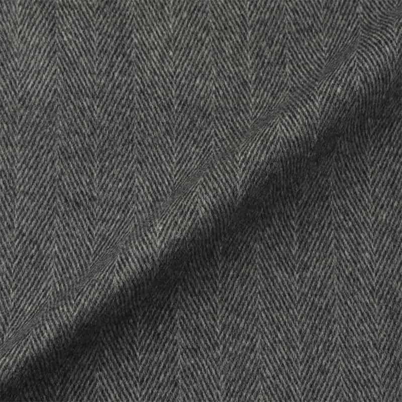 BARNEYS NEW YORK カシミヤ ヘリンボーン柄チェスターコート GRAY