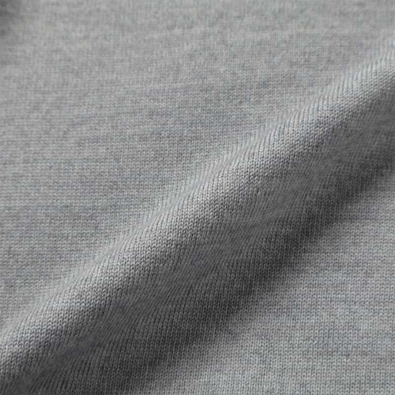 BARNEYS NEW YORK SUPER140Sウール Vネックニットカーディガン LIGHT GRAY