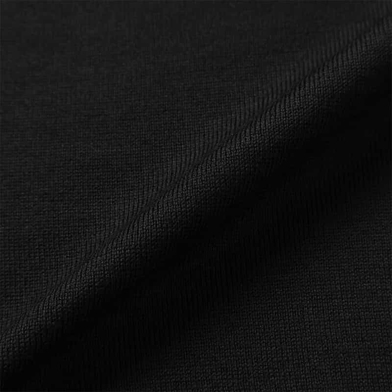 BARNEYS NEW YORK SUPER140Sウール クルーネックニットプルオーバー BLACK