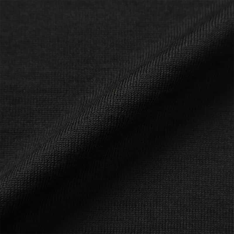 BARNEYS NEW YORK SUPER140Sウール モックネックニットプルオーバー BLACK