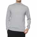 SUPER140Sウール モックネックニットプルオーバー