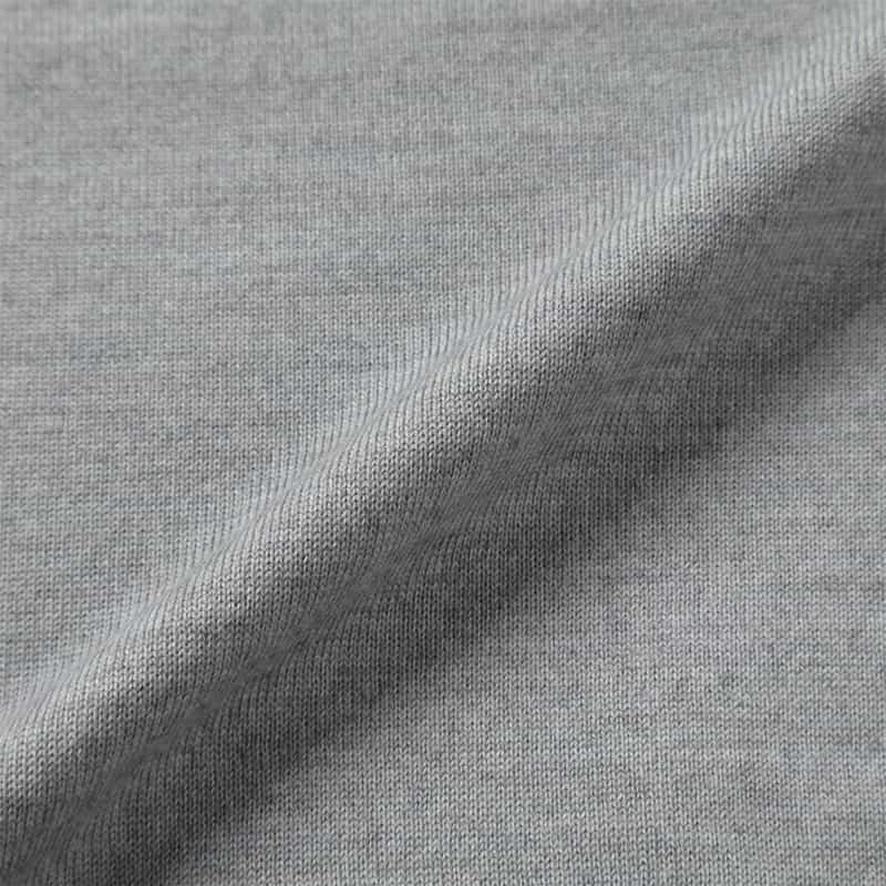 BARNEYS NEW YORK SUPER140Sウール Vネックニットプルオーバー LIGHT GRAY