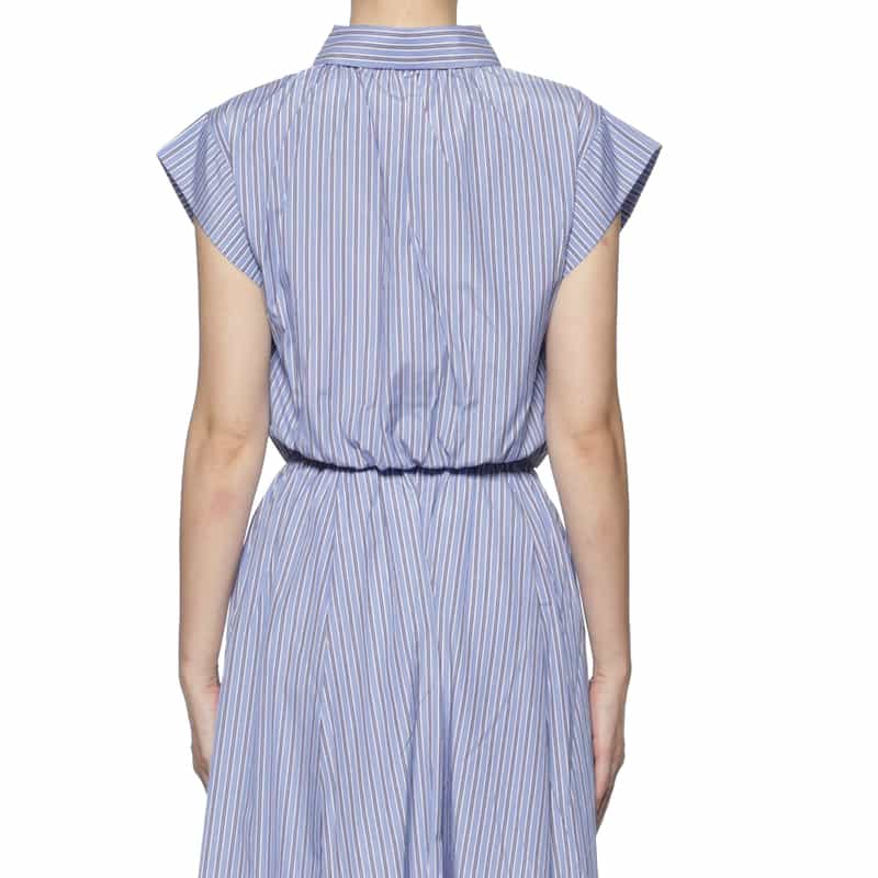 BARNEYS NEW YORK セットアップ ウォッシャブル クロップドシャツ BLUE